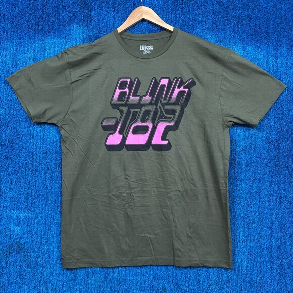 Blink-182 Green Rock T-Shirt Size Extra Large - Picture 1 of 4